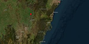 A 3.9 magnitude earthquake was felt near Goulburn.