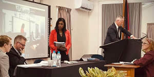 A “moot court” conducted as part of the Victoria Bar’s PNG training program.