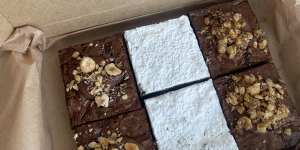 ‘Letterbox’ brownies can be ordered as gifts.