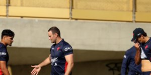 A fit-looking Boyd Cordner at Roosters training in May.