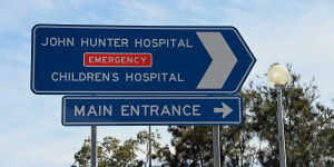 There are currently renovations underway at the John Hunter Hospital in Newcastle.