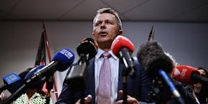 Federal Minister for Education Jason Clare unveils new child protection measures in Sydney. 