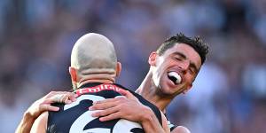 Veterans Steele Sidebottom and Scott Pendlebury became dual premiership players for their club.