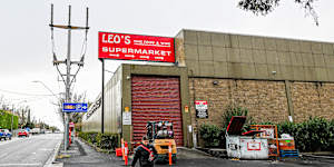 Sign of the times:The Leo’s sign in Princess Street,Kew.