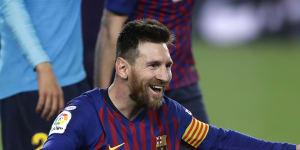 Barca ace Messi seals landmark Liga title