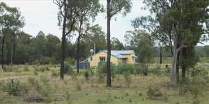 The house on Wains Road in Wieambilla,Queensland,where six people including two police constables were shot dead. 