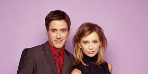 Robert Downey Jr and Calista Flockhart star in Ally McBeal.