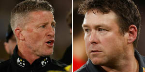 Damien Hardwick has been heavily linked to replace Stuart Dew at the Suns. 