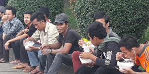 Cambodian workers in Sihanoukville Special Economic Zone.