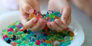 Water beads may be popular sensory toys,but they pose a risk to young children.