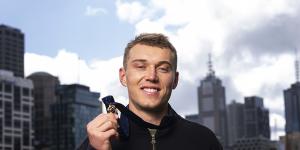 Carlton star Patrick Cripps with his Brownlow Medal.