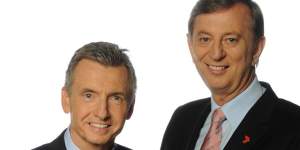 Experienced:Bruce McAvaney and Dennis Cometti have been calling AFL for years.