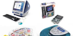 See-through tech is thought of as a 90s fad,though it really started earlier and carried on through the 2000s.