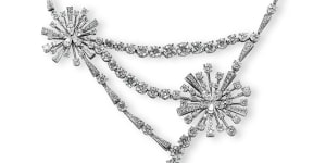 Angela Fleming is offloading one of her redundant Bulgari diamond necklaces at the Leonard Joel auction in Woollahra.