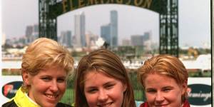 Maree,Cathy and Bernadette Payne at Flemington.