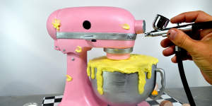 Kitchen Aid - a cake that looks like a cake mixer - by Verusca Walker.