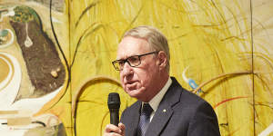 President of trustees David Gonski,who helped raise a record $109 million in private donations.