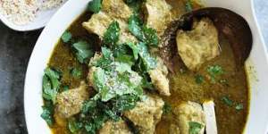 Coconut and coriander chicken curry