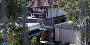 The signal box at Ashfield that was vandalised on Wednesday night.