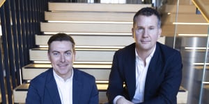 Paul Hunyor (left) and Tim Bishop,co-founders of Wollemi Capital. 