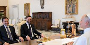 US Secretary of State Marco Rubio and Vice President JD Vance meet the Pope.