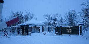 The prison in the town of Kharp in the Yamalo-Nenets region of Russia,some 1900km from Moscow.