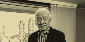 Billionaire chip pioneer Robert Tsao in his office in Taipei.