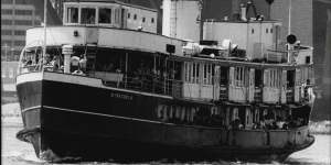 The ferry made its last trip between Manly and Circular Quay in 1983. 