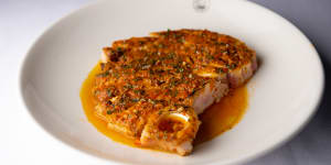 Go-to dish:Swordfish “rib-eye” is grilled on the bone and sent out awash with a gently piccante tomato oil.