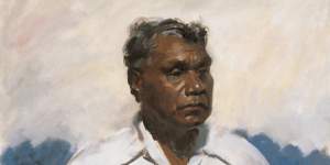 William Dargie’s 1956 Archibald Prize winning portrait,Mr Albert Namatjira. 