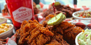 Nashville favourite Hattie B’s serves spicy fried chicken.