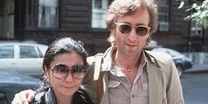John Lennon and Yoko Ono in New York,1980.