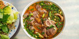 Hearty and hot… bun bo Hue.