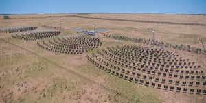 Rendered images of AGL and RayGen’s concentrated solar and thermal storage project in Victoria.
