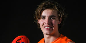 No.1 pick Aaron Cadman joined Harry Rowston at the Giants.