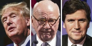 Donald Trump,Rupert Murdoch,Tucker Carlson.