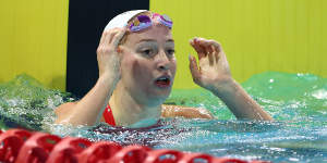 Mollie O’Callaghan won the women’s 100m freestyle. 