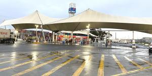 The United petrol station in Port Melbourne,on the way out of Melbourne towards Geelong.