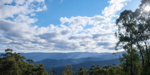 The vast Wonnangatta Valley,where Russell Hill and Carol Clay went camping. 