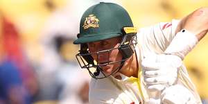 Marnus Labuschagne top-scored for Australia in the first Test.