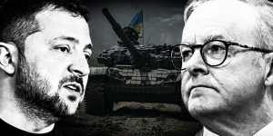 Ukrainian President Volodymyr Zelensky and Australian Prime Minister Anthony Albanese crossed paths at the G7 Summit in Japan.