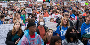 ‘Politicians have done nothing’:Tens of thousands rally against gun violence across US