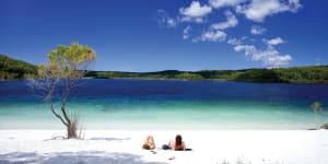 The iconic Lake McKenzie.