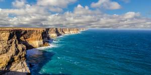 “Absolutely beautiful”:the Bunda Cliffs at the edge of Australia.