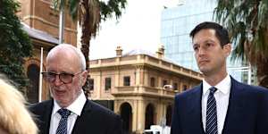 Former Liberal MP Rory Amon arrives at the Supreme Court on Friday.