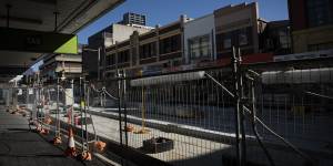 The centre of Parramatta is being transformed by major building and infrastructure projects,including a light rail line.