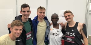 'It was to be part of history':The Australians who helped Kipchoge run into record books