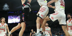 Jock Landale received the Larry Sengstock medal as finals MVP.