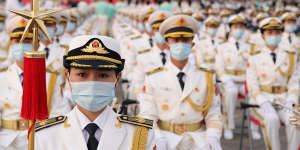 China celebrates its centenary in Tiananmen Square. 