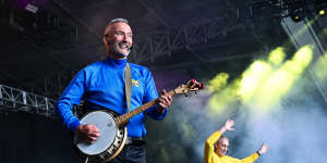 The Wiggles rocked the first day of the Falls Festival at Sidney Myer Music Bowl.